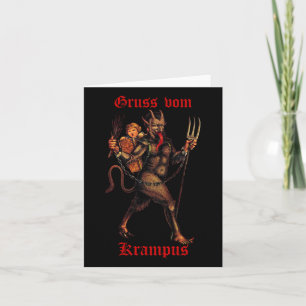 Greetings From Gruss Vom Krampus Christmas Festive Card