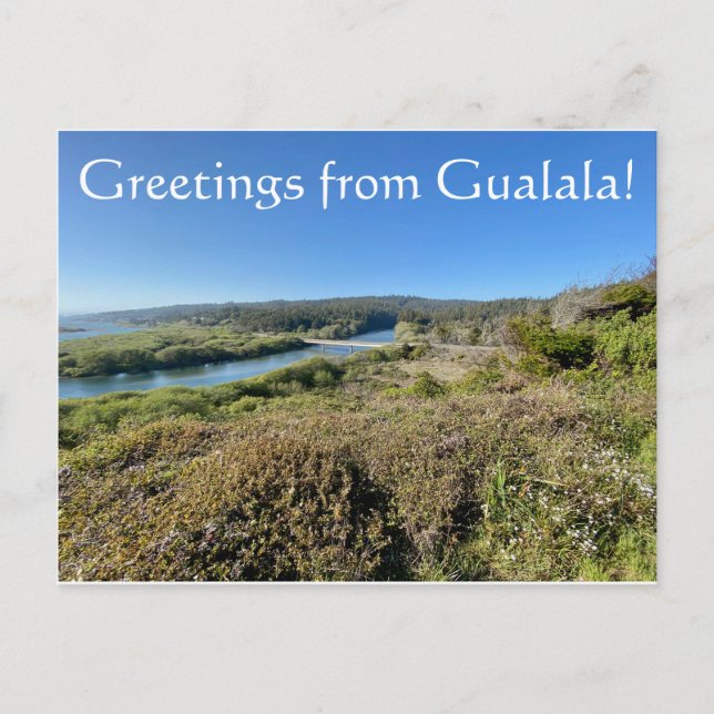 Greetings from Gualala! Postcard (Front)
