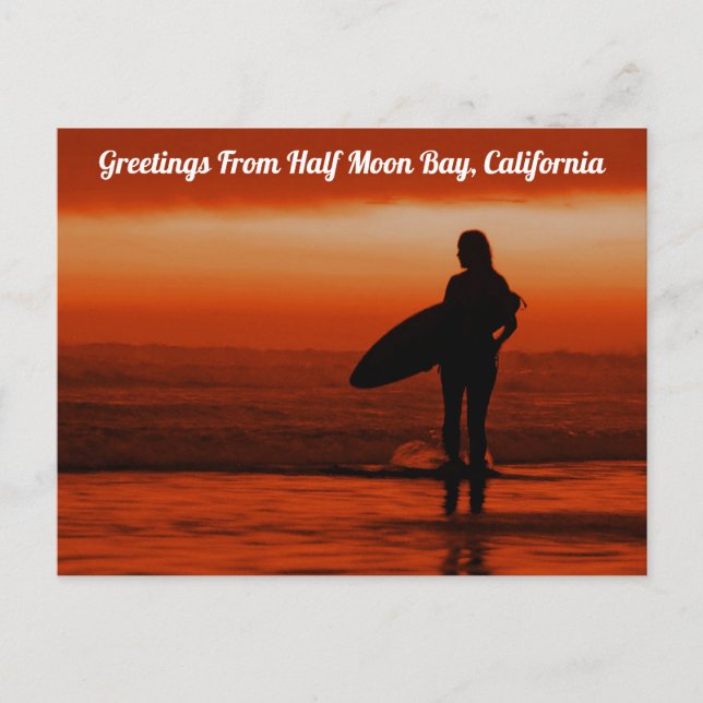 Greetings From Half Moon Bay, California Postcard (Front)