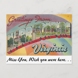 Greetings from Harrisonburg, Virginia Postcard