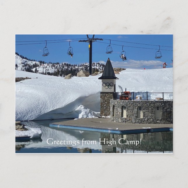 Greetings from High Camp! Postcard (Front)