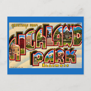 Greetings from Highland Park Postcard