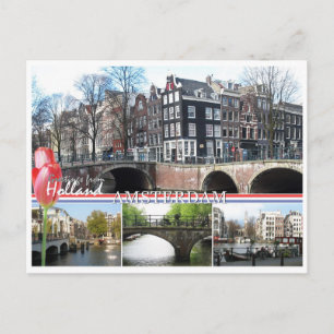 Greetings from Holland - Amsterdam Postcard
