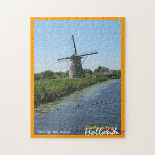 Greetings from Holland Windmill and Ducks Puzzle