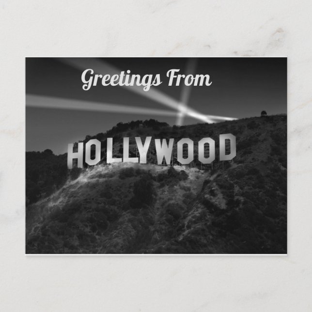 Greetings From Hollywood Postcard (Front)
