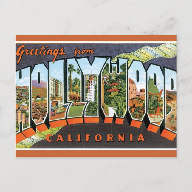 Greetings From Hollywood Postcard (Front)
