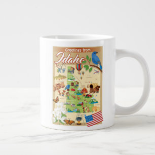 Greetings from Idaho Large Coffee Mug