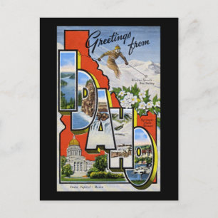 Greetings from Idaho Postcard