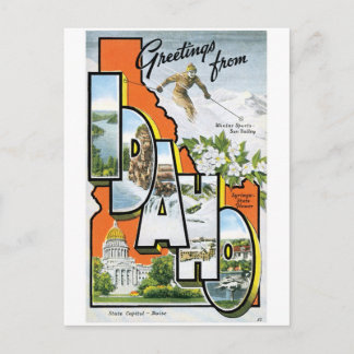 Greetings From Idaho Postcard