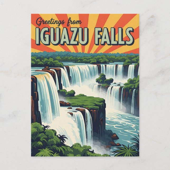 Greetings from Iguazu Falls Postcard (Front)