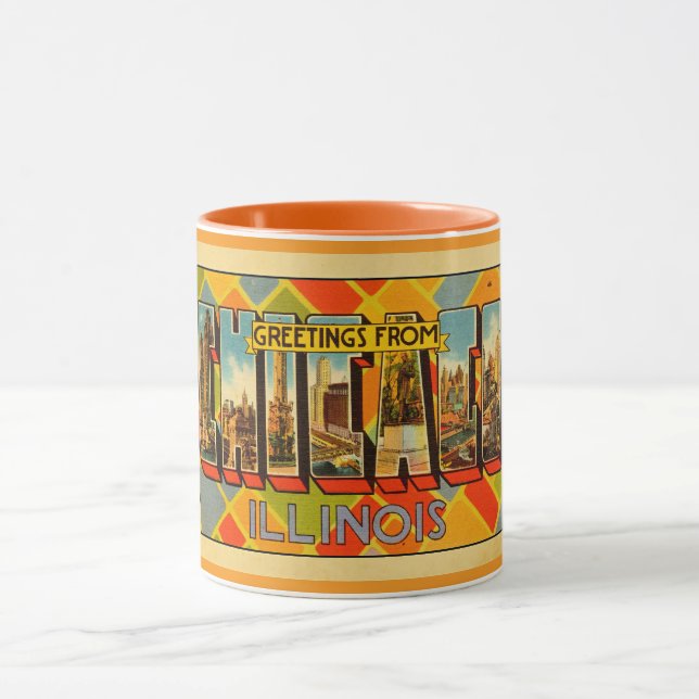 Greetings from Illinois Mug (Center)