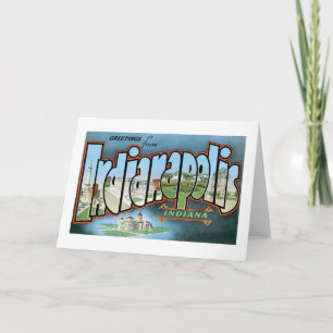 Greetings from Indianapolis, Indiana! Card