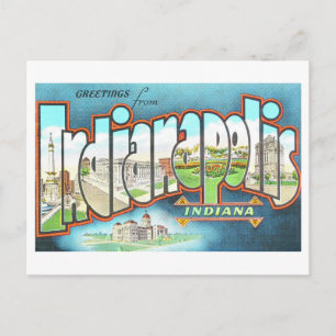 Greetings from Indianapolis Postcard