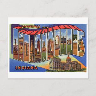 Greetings from Indianapolis Postcard