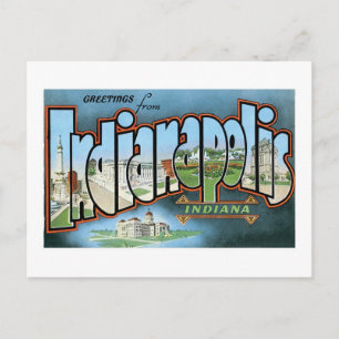 Greetings from Indianapolis Postcard