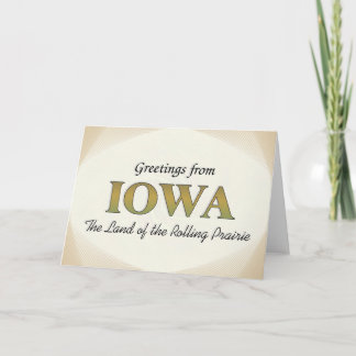 Greetings from Iowa Card