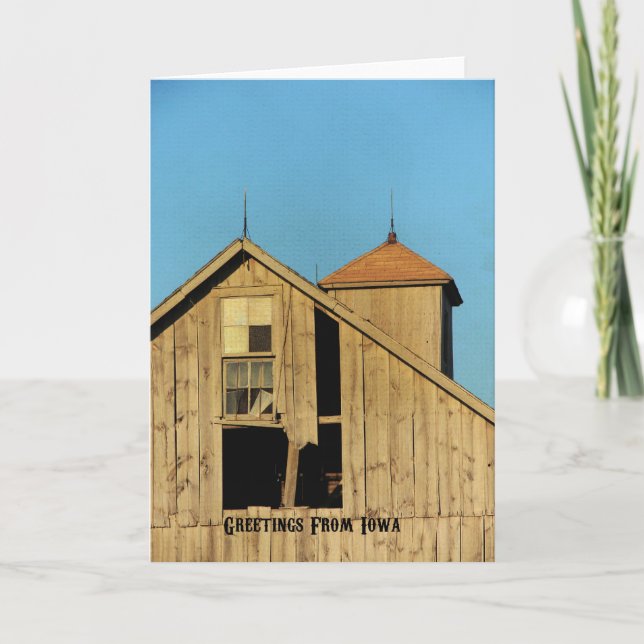 Greetings From Iowa Card (Front)