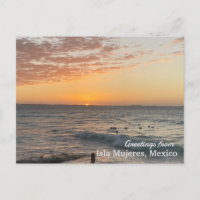 Greetings From Isla Mujeres Postcard