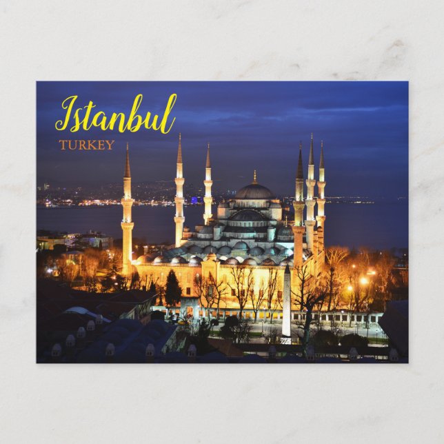 Greetings from Istanbul Turkey Postcard   (Front)