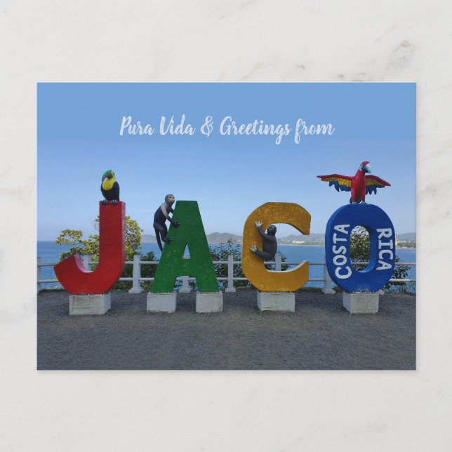 Greetings from Jaco Postcard (Front)