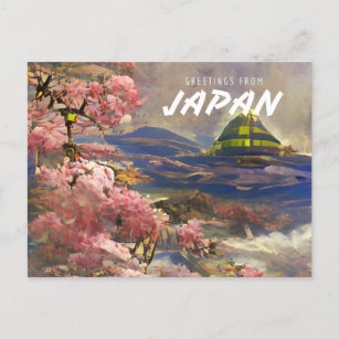 Greetings From Japan Postcard