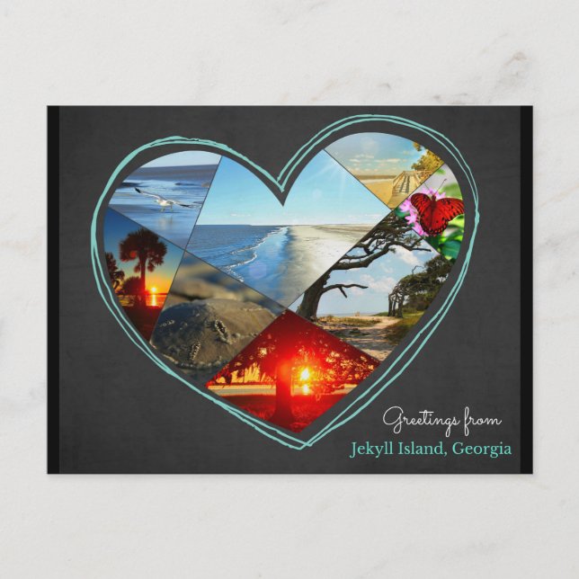 Greetings from Jekyll Island, Georgia ♥ Postcard (Front)