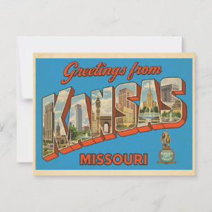 Greetings from Kansas City, Missouri Vintage Postcard