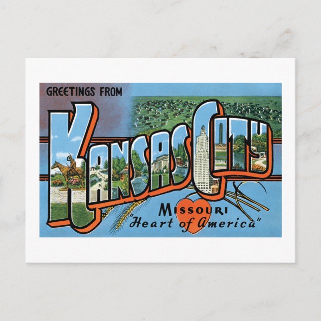 Greetings From Kansas City Postcard (Front)