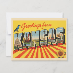 Greetings from Kansas, Wichita Postcard