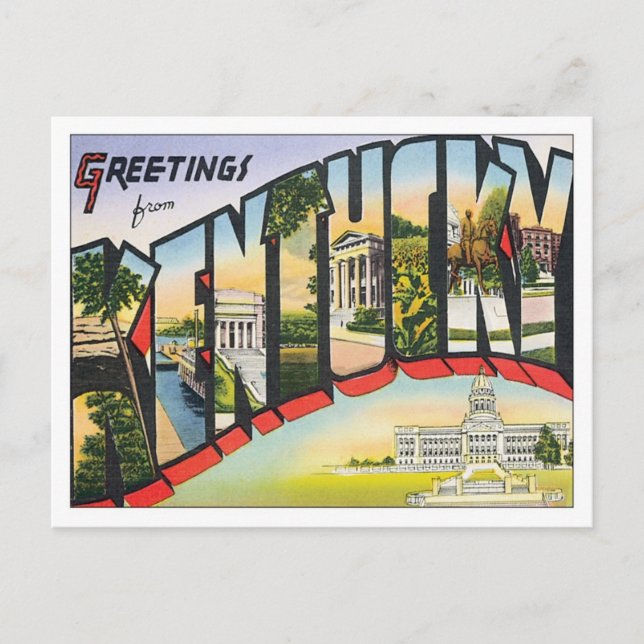 Greetings From Kentucky Postcard (Front)