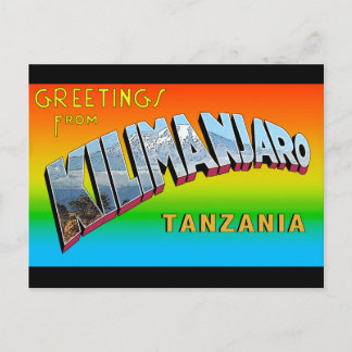 Greetings from Kilimanjaro Postcard