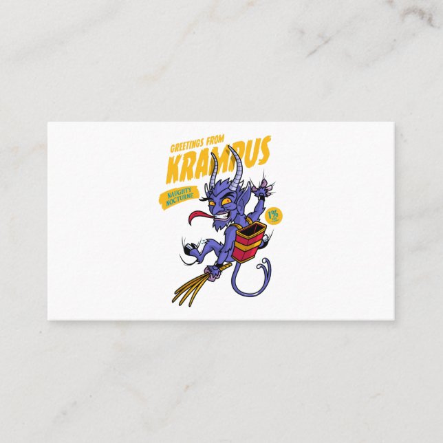 Greetings from Krampus Business Card (Front)