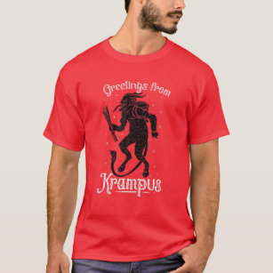 Greetings From Krampus, Fun Pre-Germanic Paganism T-Shirt