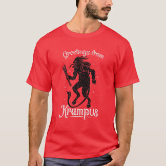 Greetings From Krampus, Fun Pre-Germanic Paganism T-Shirt