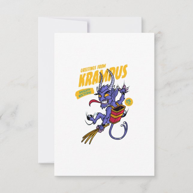 Greetings from Krampus Thank You Card (Front)