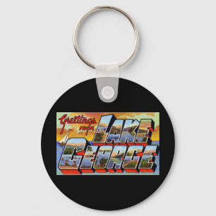 Greetings from Lake George New York Key Ring