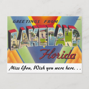 Greetings from Lakeland, Florida Postcard