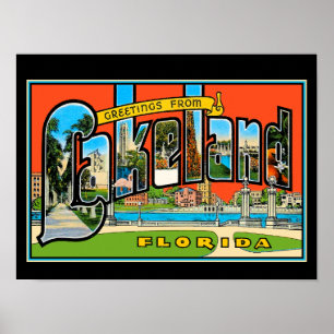 Greetings from Lakeland Poster