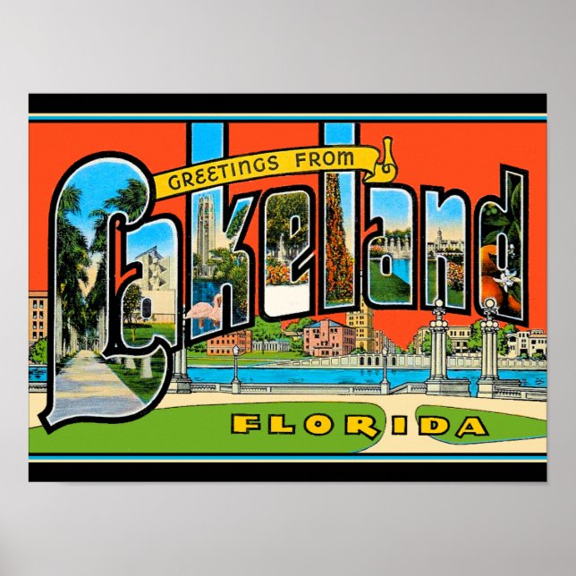 Greetings from Lakeland Poster (Front)