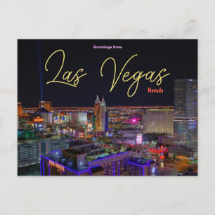 Greetings from Las Vegas Nevada Postcard