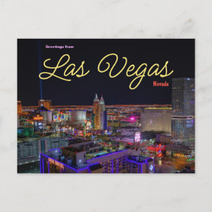 Greetings from Las Vegas Nevada Postcard