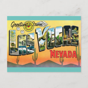 Greetings from Las Vegas Nevada Travel Postcard