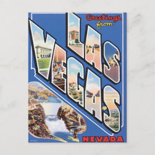 Greetings From Las Vegas Postcard