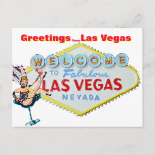 Greetings from Las Vegas Postcard