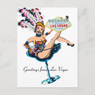 Greetings from Las Vegas Postcard