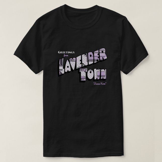 Greetings from Lavender Town  T-Shirt (Design Front)