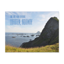 Greetings from Lofoten Islands, Norway photo card