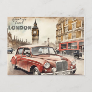 Greetings from London Holiday Postcard