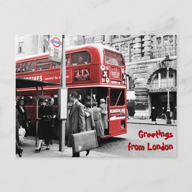 Greetings from London Postcard (Front)