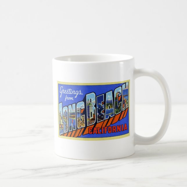 Greetings from Long Beach California Coffee Mug (Right)